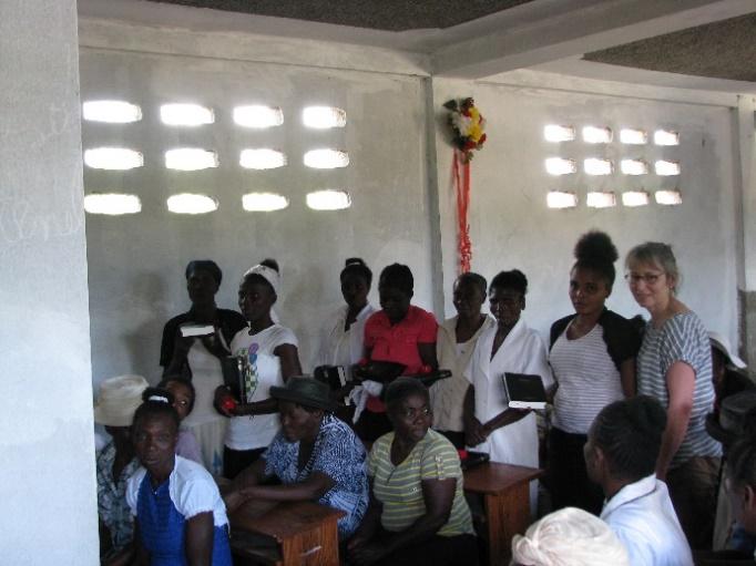 It was a blessing to present a Creole bible to each of the 70 ladies that attended a two-day ladies conference.